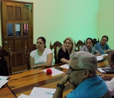 Parte del personal de los departamentos de Economía y Administración del CCRD-Cuba, durante el taller