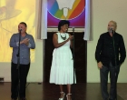 Fernando Marcoleta (derecha) junto dúo Bianca y Jean Carlo