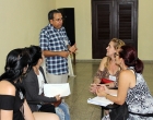 Lic. Alfredo Rojas Donatien, impartiendo temas del Taller