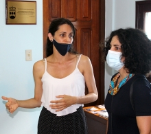 En conversación con Cindy González, coordinadora del Centro Cultural, conocieron sobre actividades y proyecciones