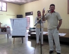 Durante la exposición de uno de los grupos