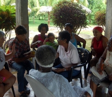 El Equipo # 1 durante el trabajo grupal