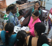 Los integrantes del proyecto Grandes Ilusiones recorrieron las áreas del CCRD-Cuba