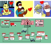 Algunas imágenes de la futura historieta sobre el trabajo del CCRD-Cuba