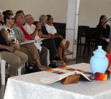Urna con las cenizas del Rev. Raimundo García Franco