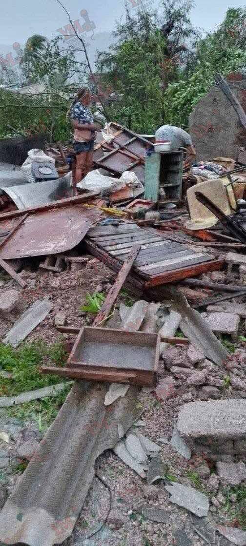 Huracán Melissa, casas totalmente destrozadas