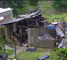 Huracán Melissa, Casa sin techo y derrumbe parcial