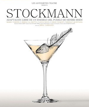 Cartel de la representación teatral de Stockmann, un enemigo del pueblo