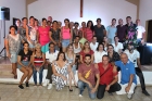 Parte del público asistente a la puesta en escena en Los Arabos