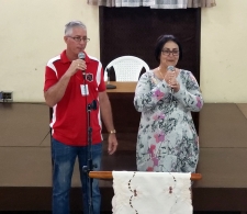 La Directora Ejecutiva del CCRD-C, Rita M. García, habla a los hombres de la Iglesia de Cristo