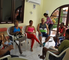 Momento de reflexión en el grupo