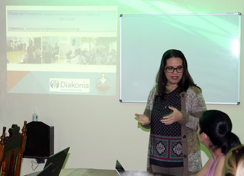 Beatriz Lima, Coordinadora de la Pastoral para la Reflexión y el Diálogo, habla sobre los avances del proyecto auspiciado por Diakonía
