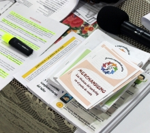 Parte de los materiales distribuidos a cada participante