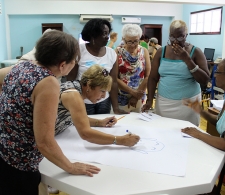 Club de los 120 años, de Cárdenas, ejercicio grupal