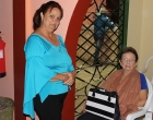 Pbra. Rita Morris Cabrero (derecha) junto a Edelia de la Fe, administradora del CCRD-C