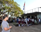 Maidenys Aguerrebere, psicóloga del Programa de atención psicopastoral del CCRD-C (izquierda), participa de la celebración