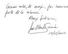 Firma de Luis A. García en el Libro de Visitantes del CCRD-C