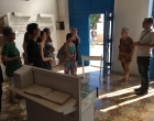 Grupo de IUW visitando el Museo Eclesiástico Nacional Blanca Rosa Ojeda. A la derecha, Abdel E. Martínez Valverde, asistente de la Pastoral Manos Amigas y Angelina Fariña, Directora del Museo