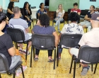 Durante una actividad de coordinación con líderes de diferentes comunidades