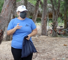 Georgia Alina Pérez Falcón, Directora de la división de manejo integrado de zonas costeras de CSAM, comenta la importancia de acciones como esta