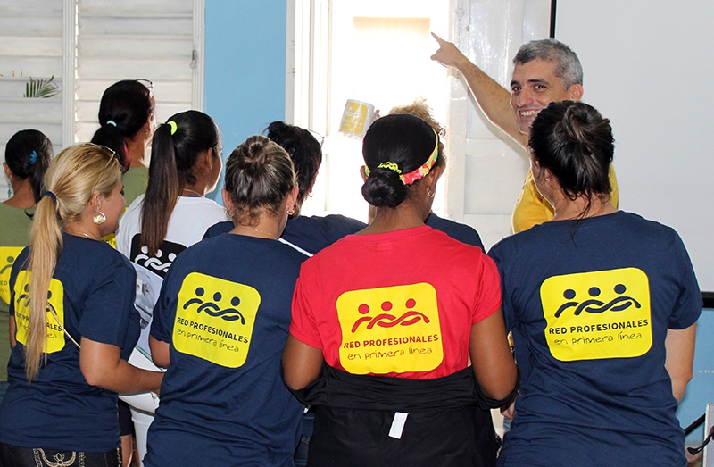 Red de profesionales en primera línea en Sabanilla, Matanzas