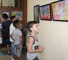 Durante la expo infantil René Castillo in memoriam en el CCRD-C
