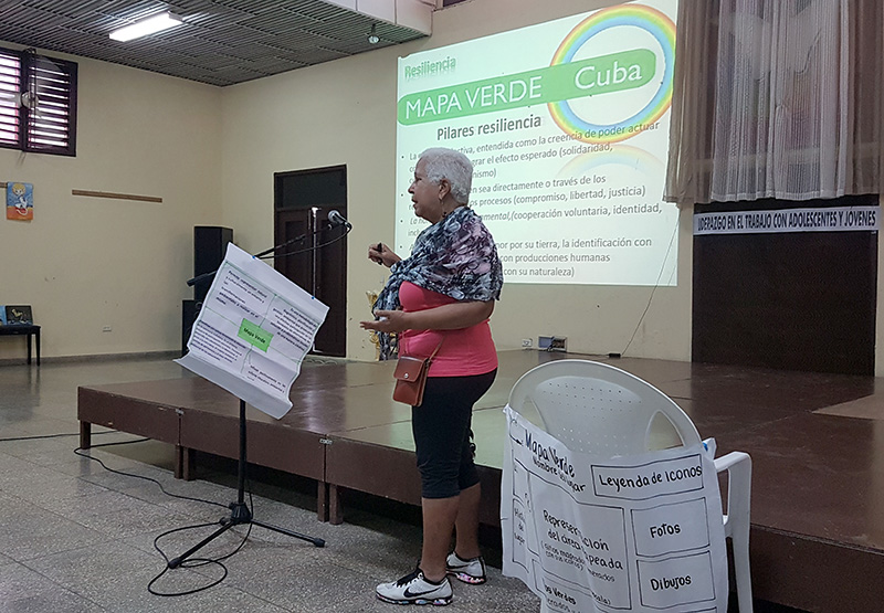 La Dr. C Asunción Capote presentó el proyecto internacional Mapa Verde que fomenta procesos de gestión ambiental