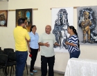 Exposición de pintores ganadores de eventos Salón Cultura de Paz