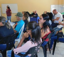 Encuentro con las facilitadoras donde se conversó sobre género