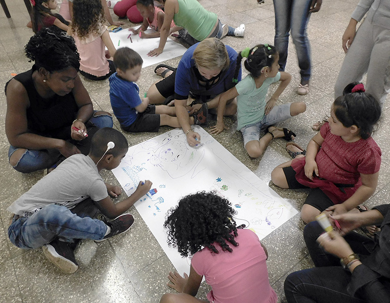 El dibujo sirvió como soporte para que los infantes expresaran sus sueños