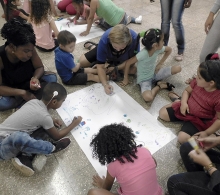 El dibujo sirvió como soporte para que los infantes expresaran sus sueños