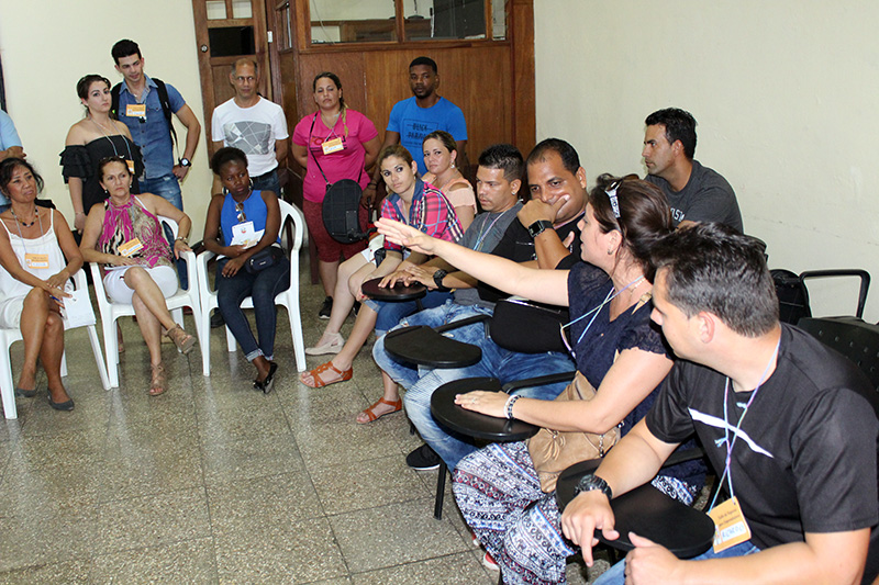 Durante el intercambio