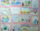 Mural con algunas obras del Concurso