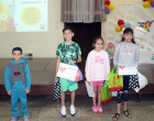 Algunos de los niños premiados en el Concurso