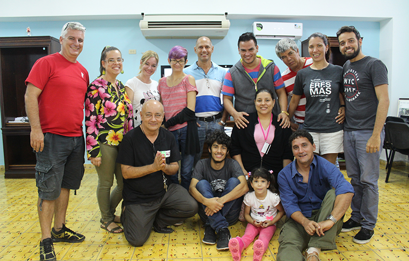 Parte del grupo participante en el taller