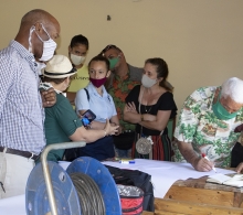 Durante el ejercicio de trabajo en equipo