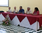 De izquierda a derecha, Rafael S. Herrera, Theodor Friederich, Rafael Ramírez José L. García, Sandra Lok, Comité organizador del evento