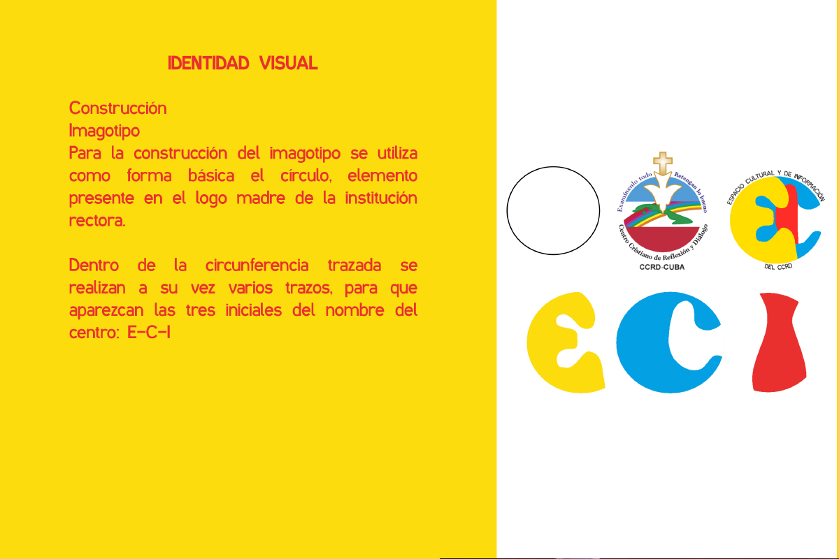 Página del Manual de identidad del Espacio Cultural y de Información del CCRD-C