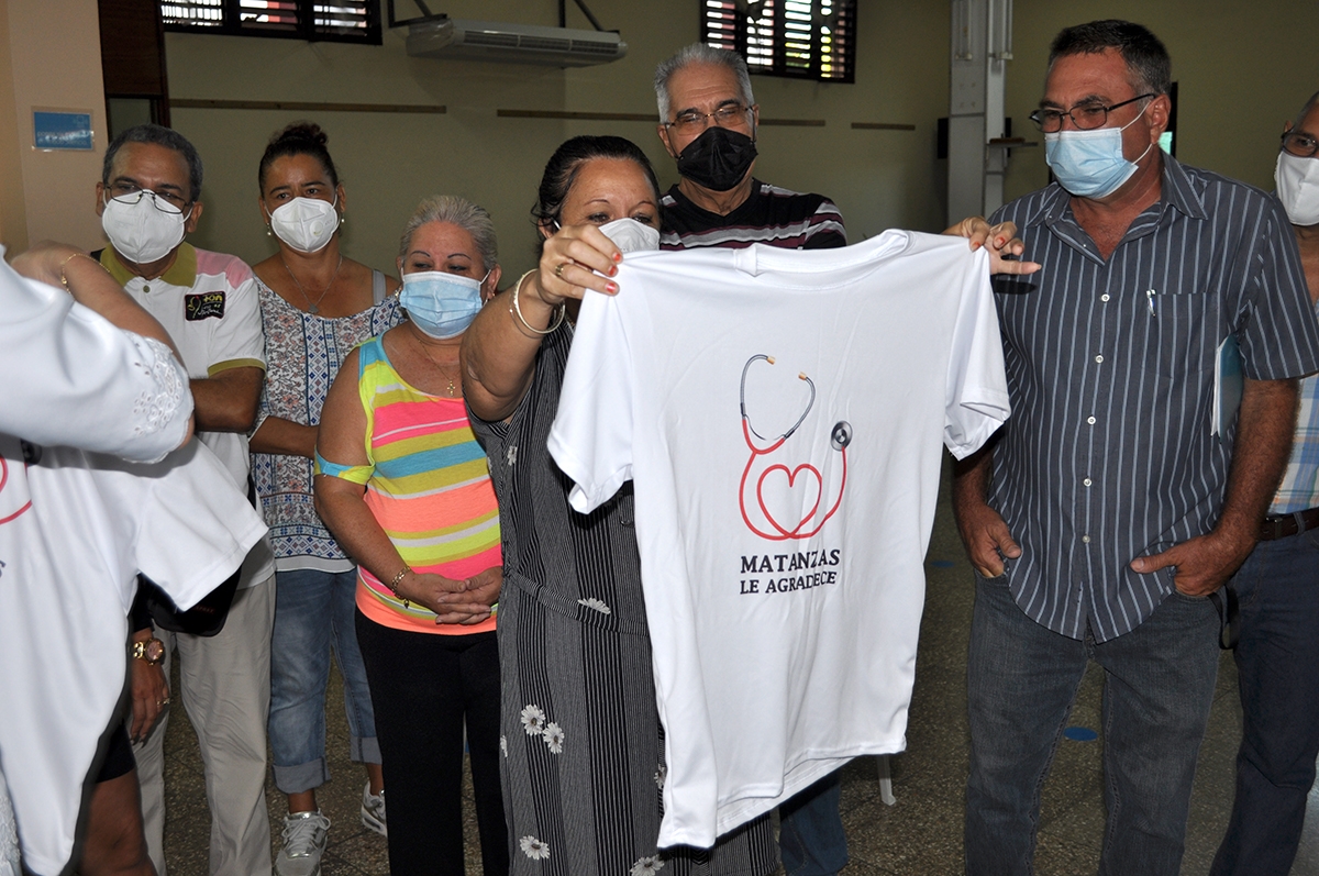 El sentir del pueblo matancero quedó plasmado en este pulóver