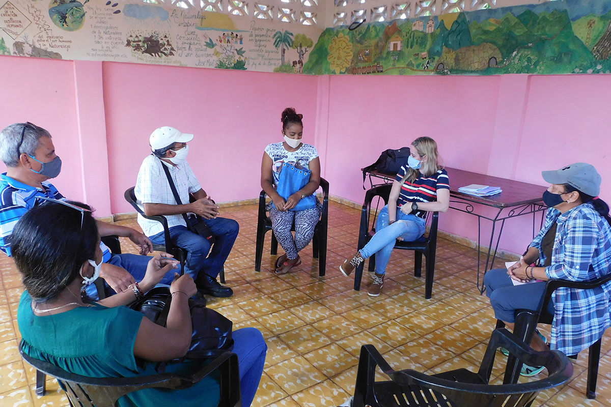 En sección de trabajo durante recorridos diagnósticos
