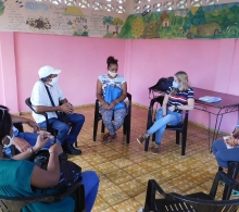 En sección de trabajo durante recorridos diagnósticos