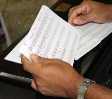 Durante el taller de Adviento