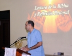 Rev. Samuel I. Hernández, durante la reflexión pastoral