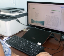 Durante el proceso de maquetación digital de la revista