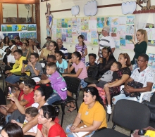 Durante la gala de inauguración del Salón Infantil