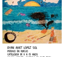 Ryan A. López Sol, de Santiago de Cuba, obtuvo Premio en Dibujo, en la categoría de 11 a 15 años