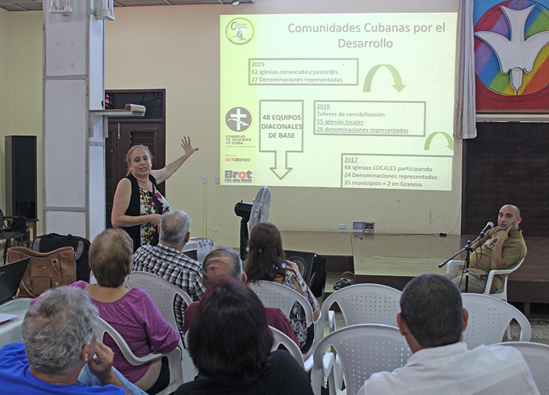 Dr. Elina Ceballos Villalón, Área de Diakonía del CIC