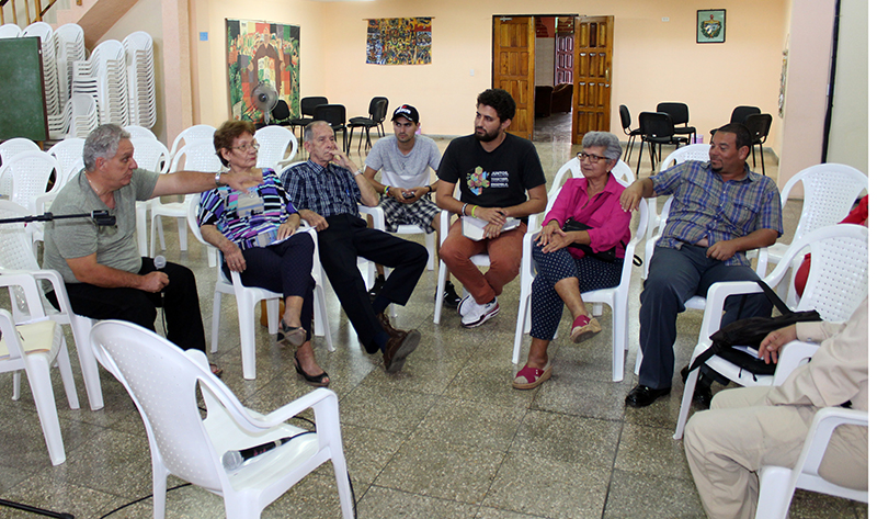 Durante una de las sesiones