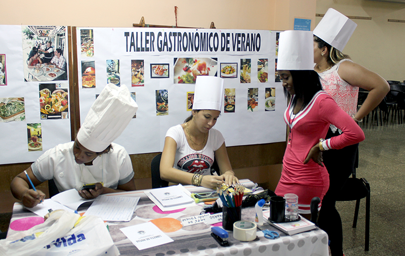 Durante la inscripción de los participantes al taller