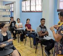 Jóvenes de nuevo ingreso se insertaron en la actividad , lo que sirvió como motivación futura para el curso